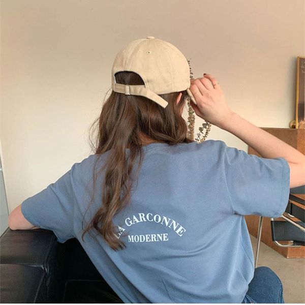 women's t-shirt 3colors 2021 summer korean style letter print loose short sleeve crop for womens t-shirts tee shirt femme (x1708), White
women's t-shirt 3colors 2021 summer korean style letter print loose short sleeve crop for womens t-shirts tee shirt femme (x1708), White