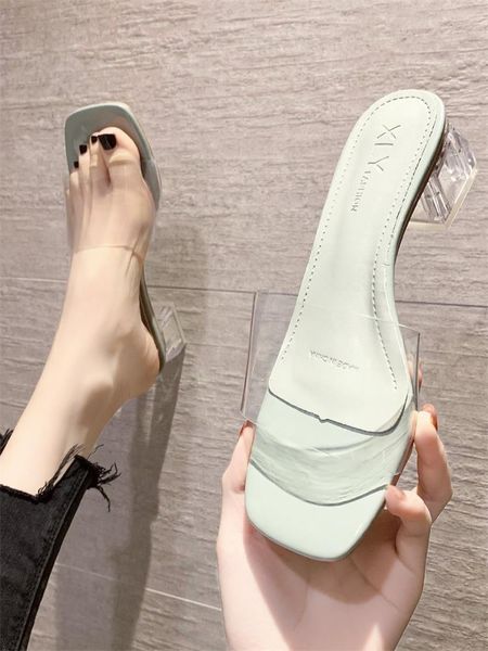 transparent slippers female shoes med glitter slides fashion women heels square heel 2021 jelly luxury high block rome pumps rub, Black
transparent slippers female shoes med glitter slides fashion women heels square heel 2021 jelly luxury high block rome pumps rub, Black