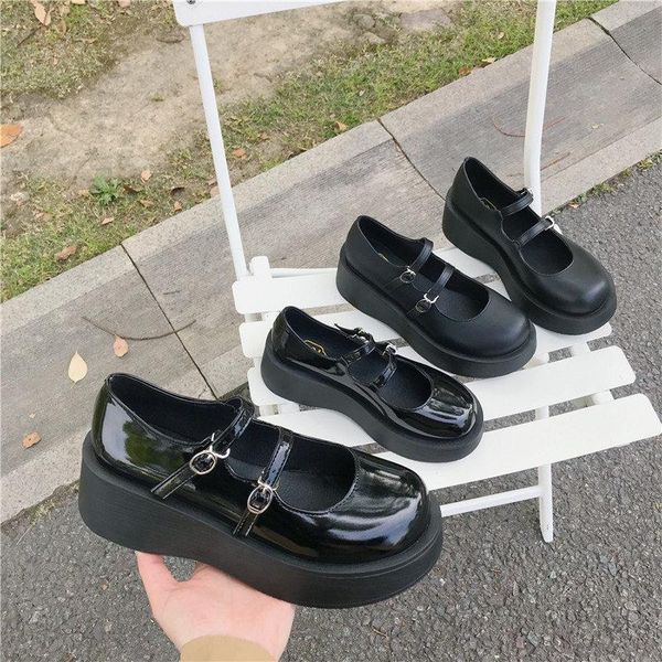 mary jane shoes female pu retro french lolita jk loli lo shoe 2021 spring round head japanese goth chunky heel dress, Black
mary jane shoes female pu retro french lolita jk loli lo shoe 2021 spring round head japanese goth chunky heel dress, Black