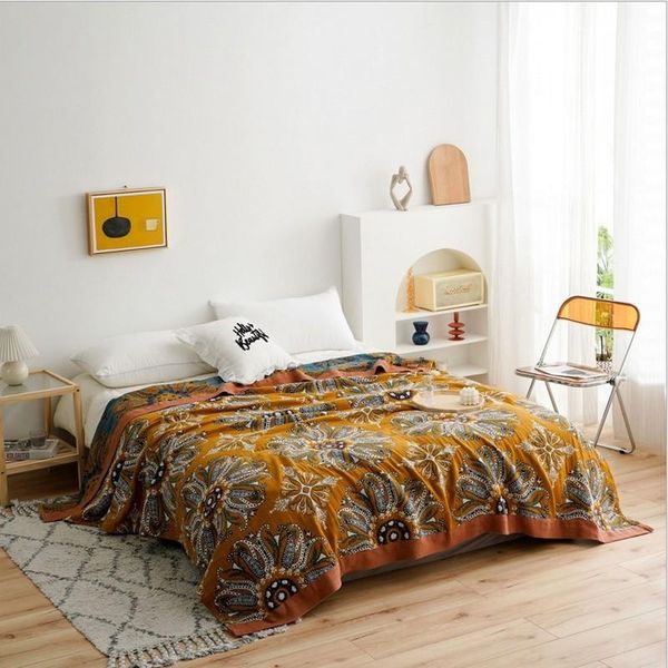 blankets 100% cotton summer blanket bed sofa travel breathable chic mandala five layer gauze towelling soft throw flower design
blankets 100% cotton summer blanket bed sofa travel breathable chic mandala five layer gauze towelling soft throw flower design