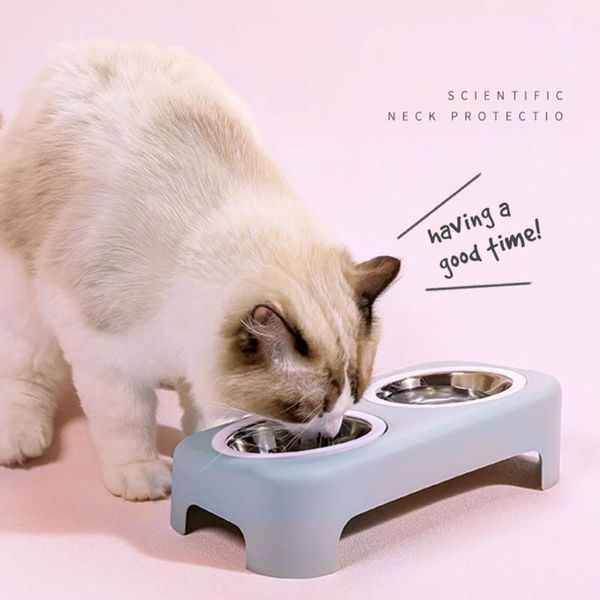dual use pet bowl class plastic stainless feeding water kitten double pot sputtering cat feed bowls & feeders
dual use pet bowl class plastic stainless feeding water kitten double pot sputtering cat feed bowls & feeders