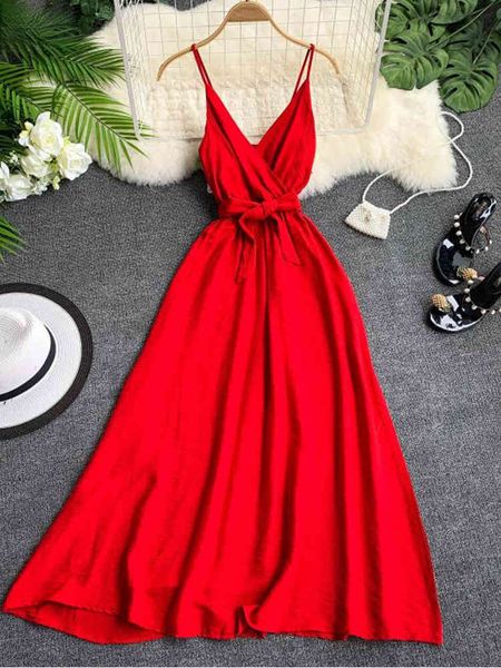 holiday waistband dress women backless straps v-neck solid thai seaside maxi long big swing fairy clothing 210513, Black;gray
holiday waistband dress women backless straps v-neck solid thai seaside maxi long big swing fairy clothing 210513, Black;gray