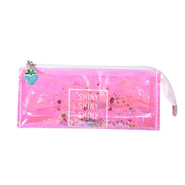 shiny portable transparent pen bag pencil case creative beautiful stationery for student (pinkish purple) bags
shiny portable transparent pen bag pencil case creative beautiful stationery for student (pinkish purple) bags