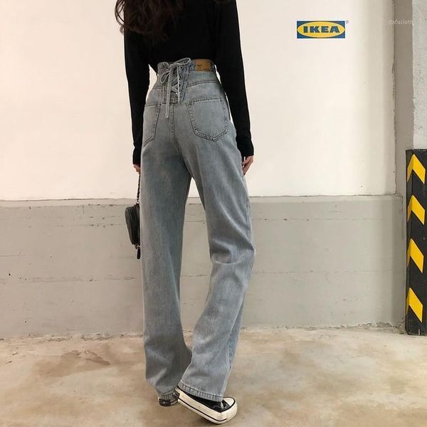 simple womens retro harajuku cowboy femme wide leg jeans women high waist bow bandage long full-length vintage blue denim solid women's
simple womens retro harajuku cowboy femme wide leg jeans women high waist bow bandage long full-length vintage blue denim solid women's