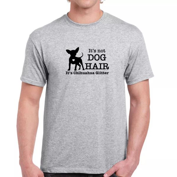 Its Not Dog Hair Its Chihuahua Glitter Silhouette Funny Cotton Gray T-Shirt, White;black
Its Not Dog Hair Its Chihuahua Glitter Silhouette Funny Cotton Gray T-Shirt, White;black