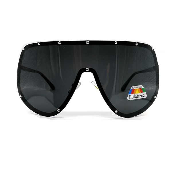 oversized polarized big oversize shield sunglasses for women male, Silver