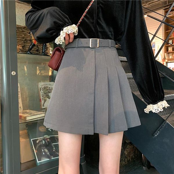 skirts korean version of anti-glare pleated short skirt, small all-match high-waisted a-line skirt solid sashes above knee mini, Black
skirts korean version of anti-glare pleated short skirt, small all-match high-waisted a-line skirt solid sashes above knee mini, Black