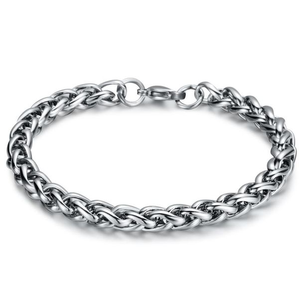 link, chain 8mm silver/gold color men women bracelet stainless steel wheat link bracelets male hip hop jewelry gifts wholesale no fade, Black
link, chain 8mm silver/gold color men women bracelet stainless steel wheat link bracelets male hip hop jewelry gifts wholesale no fade, Black