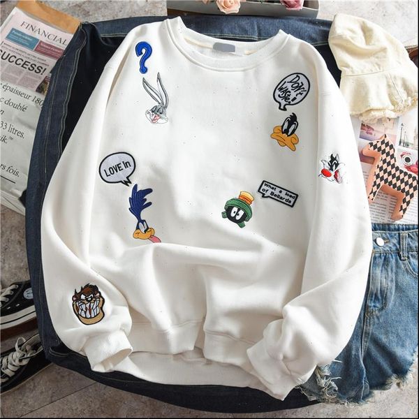 thickening fleeced autumn winter warm womens sweatshirts cotton pullover coat cartoon embroidery fleece jacket outerwear, Black
thickening fleeced autumn winter warm womens sweatshirts cotton pullover coat cartoon embroidery fleece jacket outerwear, Black