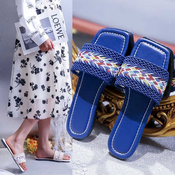 women wear 2022 new fashion women's woven flip flops beach sandals home flat shoes in spring and summer, Black
women wear 2022 new fashion women's woven flip flops beach sandals home flat shoes in spring and summer, Black