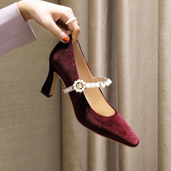 women pumps flock sweet thick high heels female office square toe dress work pump cute shoes ladies footwear, Black
women pumps flock sweet thick high heels female office square toe dress work pump cute shoes ladies footwear, Black