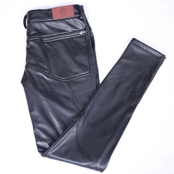 fad men pu leather lining fleeces skinny pencil pants winter casual trousers tropal velvet fabrics bag legs side zipper leggings, Black
fad men pu leather lining fleeces skinny pencil pants winter casual trousers tropal velvet fabrics bag legs side zipper leggings, Black