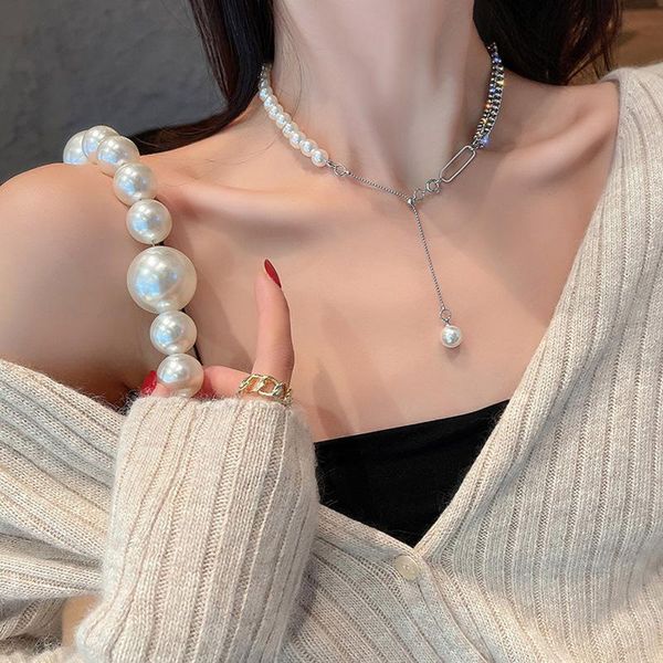 pendant necklaces fashion pearl necklace for women neck crystal chain trendy choker collar collier party jewelry girl birthday gift, Silver
pendant necklaces fashion pearl necklace for women neck crystal chain trendy choker collar collier party jewelry girl birthday gift, Silver