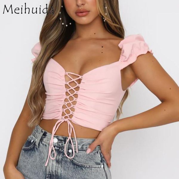 women's t-shirt women crop t-shirts bandage short sleeves adjustable straps v-neck skinny fit summer clothing tees clothes fashion, White
women's t-shirt women crop t-shirts bandage short sleeves adjustable straps v-neck skinny fit summer clothing tees clothes fashion, White