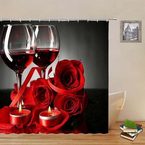 shower curtains red rose flower wine candle valentine's day themed floral plant bathroom decor polyester hanging curtain set
shower curtains red rose flower wine candle valentine's day themed floral plant bathroom decor polyester hanging curtain set