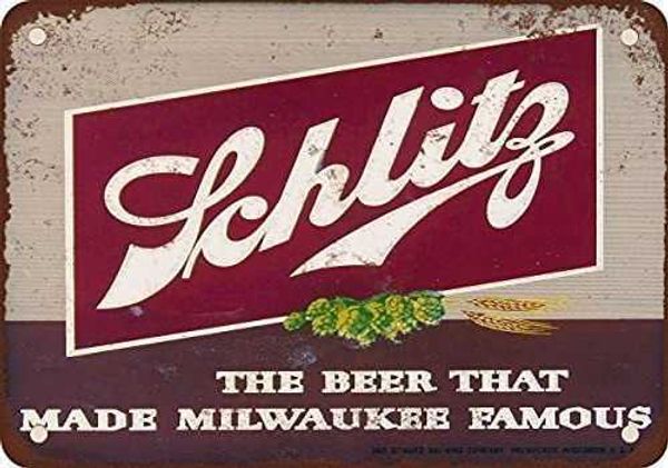 metal signs 1947 schlitz beer vintage look sign wall decoration garage shop bar living room art tin sign, 12" l x w
metal signs 1947 schlitz beer vintage look sign wall decoration garage shop bar living room art tin sign, 12" l x w