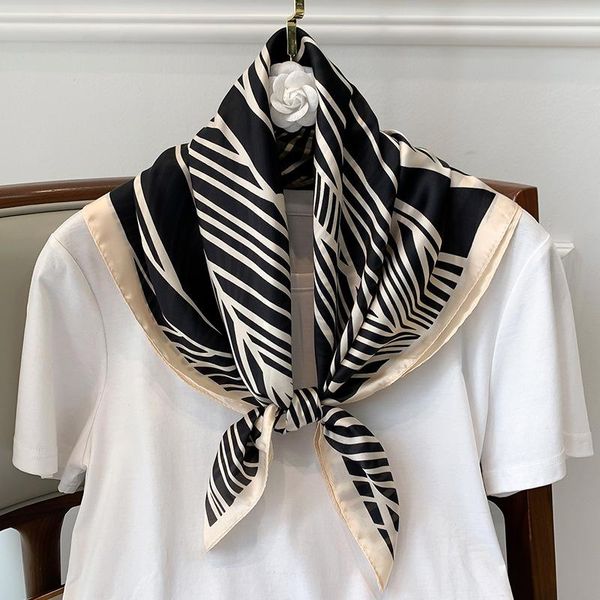 scarves 2021 zebra print silk square scarf for women 70cm satin neck hair tie band bag warp soft neckerchief hijabs head female, Blue;gray
scarves 2021 zebra print silk square scarf for women 70cm satin neck hair tie band bag warp soft neckerchief hijabs head female, Blue;gray