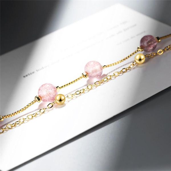 link, chain sole memory pink strawberry crystal double layer sweet lovely fresh 925 sterling silver female resizable bracelets sbr181, Black
link, chain sole memory pink strawberry crystal double layer sweet lovely fresh 925 sterling silver female resizable bracelets sbr181, Black