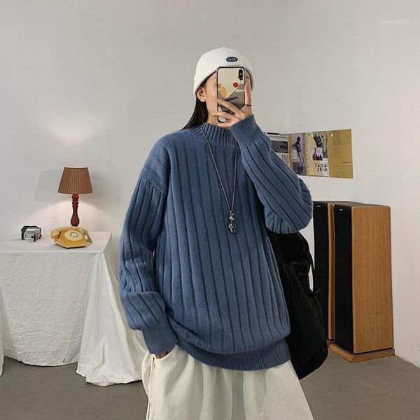 thinker 2021 autumn winter couple casual oversize men's pullovers sweaters korean streetwear woman clothing1 gdw1, White;black
thinker 2021 autumn winter couple casual oversize men's pullovers sweaters korean streetwear woman clothing1 gdw1, White;black