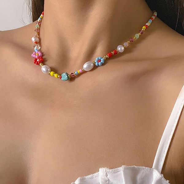 chokers daisy flowers beads necklaces bohemian geometric pearls vintage jewelry wholesale 2021 charm clavicle chain ethnic accessories, Golden;silver
chokers daisy flowers beads necklaces bohemian geometric pearls vintage jewelry wholesale 2021 charm clavicle chain ethnic accessories, Golden;silver