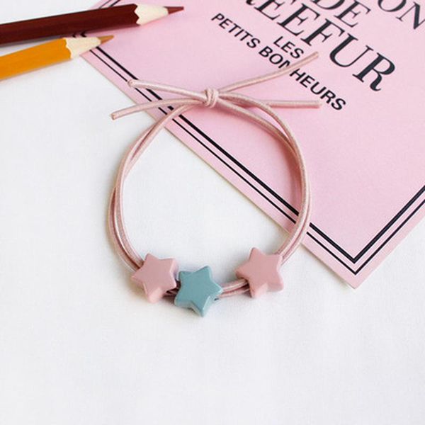 korean sweet color matching five-pointed star hair rope candy girl circle head rubber band accessories, Slivery;white
korean sweet color matching five-pointed star hair rope candy girl circle head rubber band accessories, Slivery;white