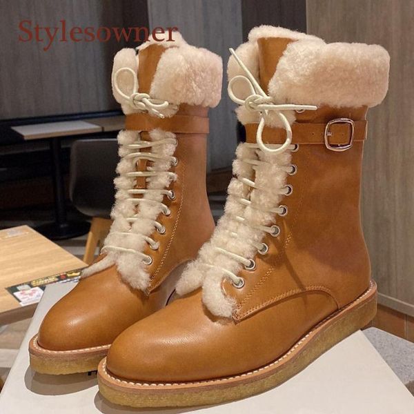 boots winter plush velvet leather women fashion warm sheepskin furry mid-tube lace-up flat knight botas mujer 2021, Black
boots winter plush velvet leather women fashion warm sheepskin furry mid-tube lace-up flat knight botas mujer 2021, Black