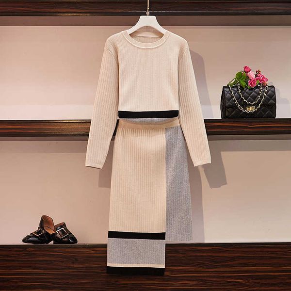 costume for women crop knit sweater clothing set 2 piece sets europe autumn winter knitted blouse skirt suit 210601, White
costume for women crop knit sweater clothing set 2 piece sets europe autumn winter knitted blouse skirt suit 210601, White
