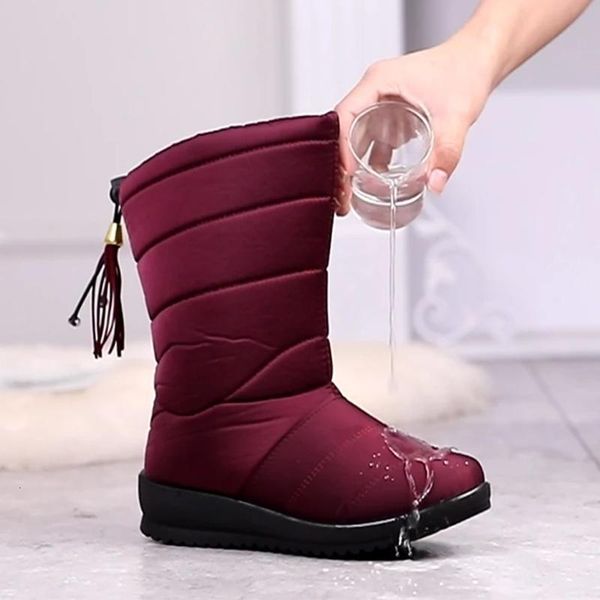 boots women's waterproof winter shoes tassel thick plush flat warm female snow plus size 6afd, Black
boots women's waterproof winter shoes tassel thick plush flat warm female snow plus size 6afd, Black