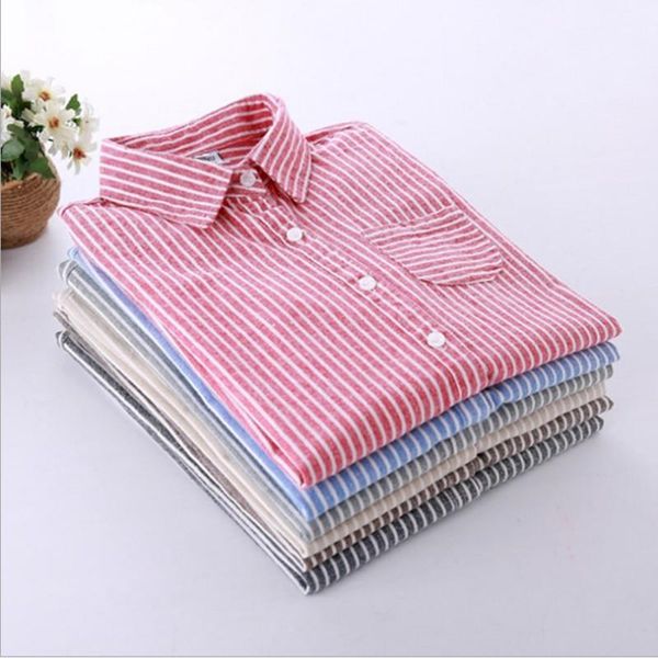 women's blouses & shirts spring autumn korean 2021 women vintage slim long sleeve striped brand casual female art youth student, White
women's blouses & shirts spring autumn korean 2021 women vintage slim long sleeve striped brand casual female art youth student, White
