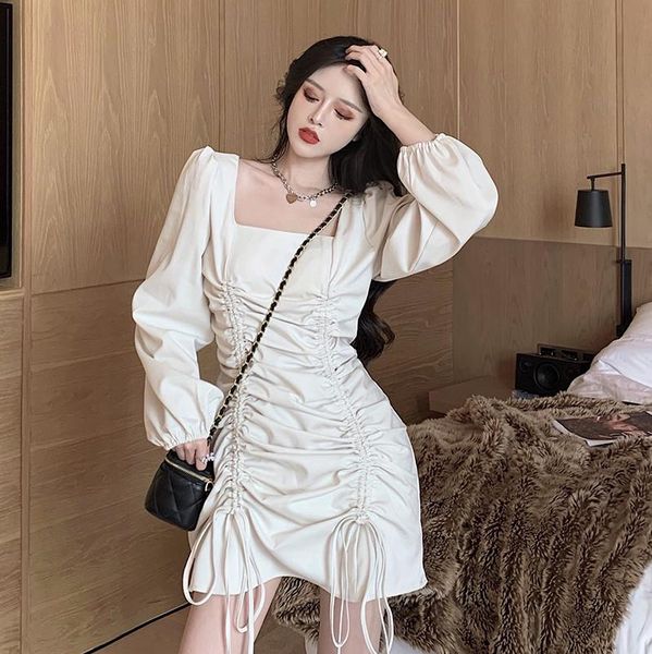 casual dresses korean style summer women dress black square collar bodycon high waist a line long sleeve mini 2021 spring, Black;gray
casual dresses korean style summer women dress black square collar bodycon high waist a line long sleeve mini 2021 spring, Black;gray