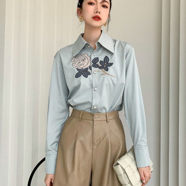 dress blouse women's shirts of the vintage flower embroidered 2021 korean spring ol woman shirt ladies'clothes, Black;gray
dress blouse women's shirts of the vintage flower embroidered 2021 korean spring ol woman shirt ladies'clothes, Black;gray