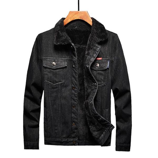 men's jackets mcikkny mens winter warm jeans fur collar fleece lined denim coats male thermal size m-5xl, Black;brown
men's jackets mcikkny mens winter warm jeans fur collar fleece lined denim coats male thermal size m-5xl, Black;brown