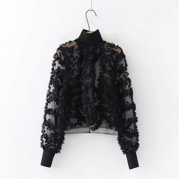 mesh cloth appliques women translucent shirt autumn leisure lady turtleneck long sleeve blouse loose s6560 210430, White
mesh cloth appliques women translucent shirt autumn leisure lady turtleneck long sleeve blouse loose s6560 210430, White
