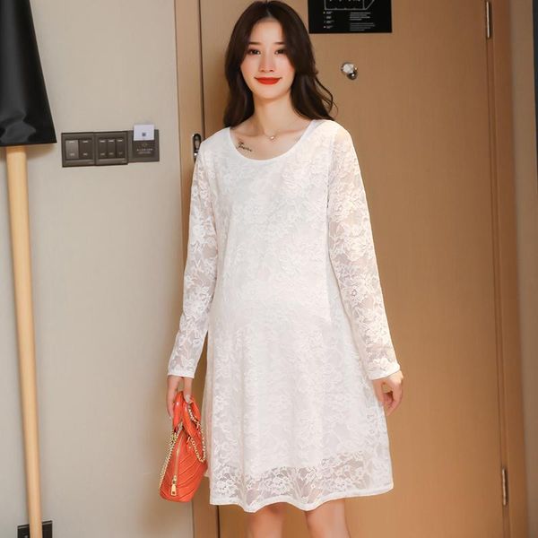 maternity dresses 6922# 2021 autumn fashion white black lace dress long sleeve elegant clothes for pregnant women chic slim pregnancy
maternity dresses 6922# 2021 autumn fashion white black lace dress long sleeve elegant clothes for pregnant women chic slim pregnancy