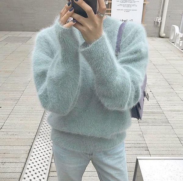 women's sweaters jumpers gentle korean chic pullovers o long sleeve sweater women solid wild candy fake mink cashmere knitted pull swee, White;black
women's sweaters jumpers gentle korean chic pullovers o long sleeve sweater women solid wild candy fake mink cashmere knitted pull swee, White;black