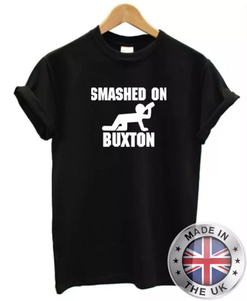 Smashed On Buxton Camiseta S-XXL Hombre Mujer, White;black