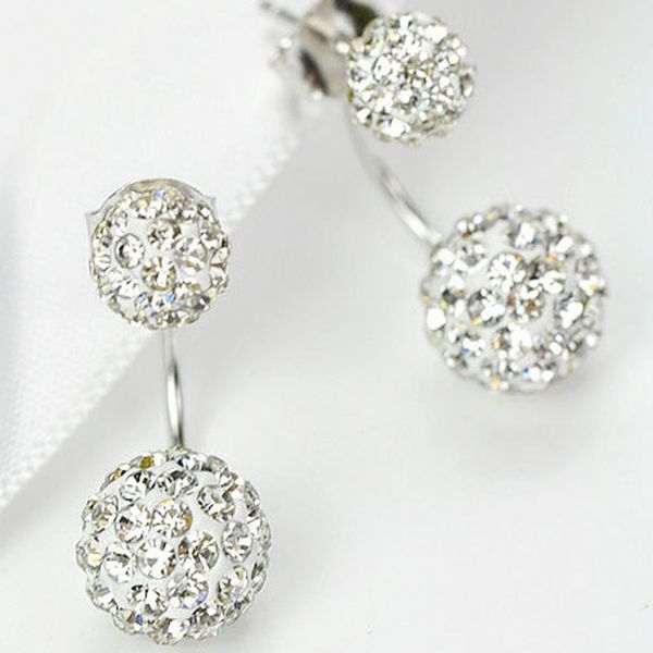 giemi 10 colors available candy color stud shiny full crystals cz double ball stud earrings for women 925 sterling silver jewelry, Golden;silver
giemi 10 colors available candy color stud shiny full crystals cz double ball stud earrings for women 925 sterling silver jewelry, Golden;silver