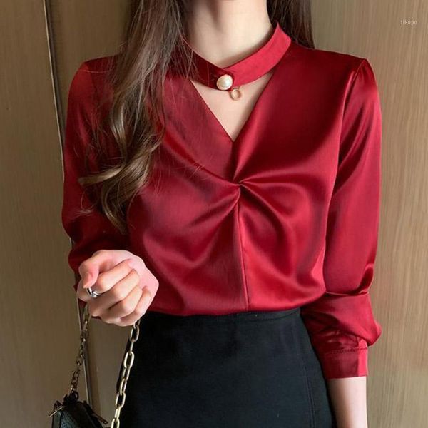 fashion women spring autumn blouses casual long sleeve v-neck loose solid button shirts clothes blusas df3320 women's &1, White
fashion women spring autumn blouses casual long sleeve v-neck loose solid button shirts clothes blusas df3320 women's &1, White