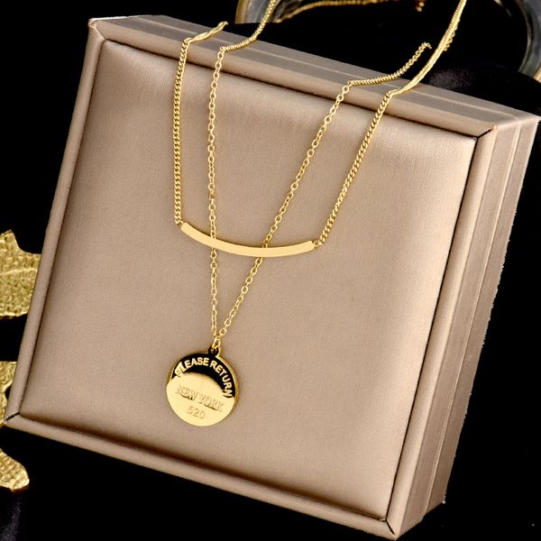multilayer pendants necklace double layer gold link chains women coin point fashion healing charm jewelry quality, Silver
multilayer pendants necklace double layer gold link chains women coin point fashion healing charm jewelry quality, Silver