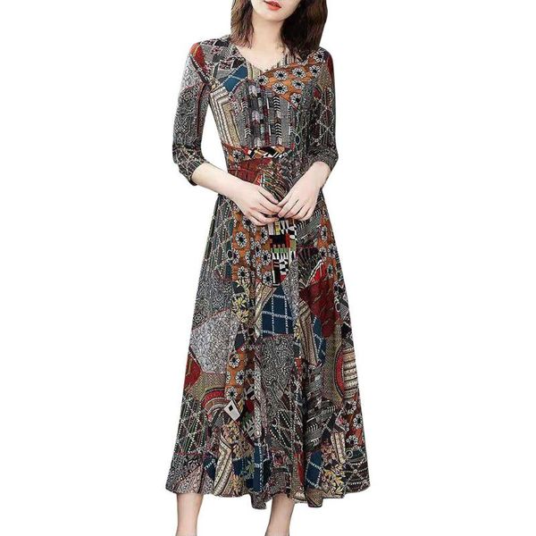 maternity dresses summer vintage floral print maxi dress women boho three quarter sleeve long turn down collar casual shirt robe, White
maternity dresses summer vintage floral print maxi dress women boho three quarter sleeve long turn down collar casual shirt robe, White