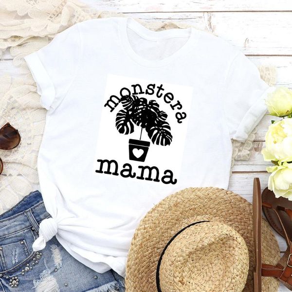 women's t-shirt monstera plant mama harajuku short sleeve fields garden tshirt mom life female graphic t shirts camisetas mujer tumblr, White
women's t-shirt monstera plant mama harajuku short sleeve fields garden tshirt mom life female graphic t shirts camisetas mujer tumblr, White