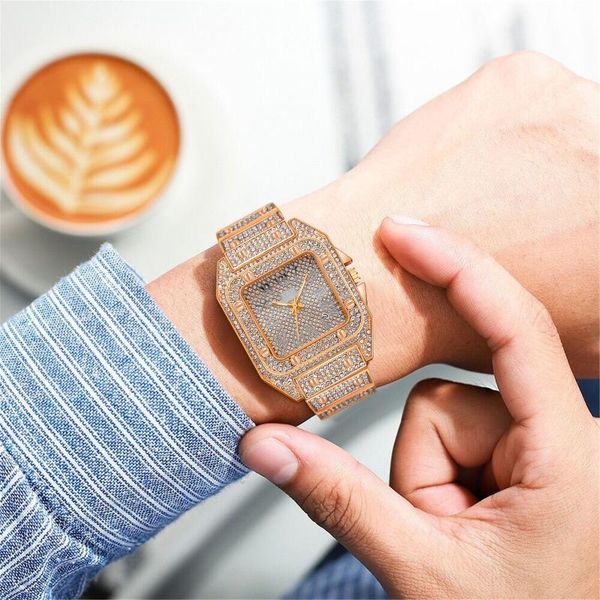 wristwatches stylish luxury rhinestone watch men's steel band quality casual quartz watches, Slivery;brown
wristwatches stylish luxury rhinestone watch men's steel band quality casual quartz watches, Slivery;brown