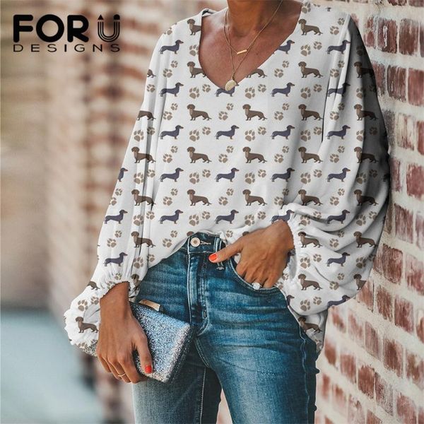 women's blouses & shirts forudesigns womens oversized lantern sleeve chiffon blouse kawaii dachshund print white casual loose v neck p
women's blouses & shirts forudesigns womens oversized lantern sleeve chiffon blouse kawaii dachshund print white casual loose v neck p