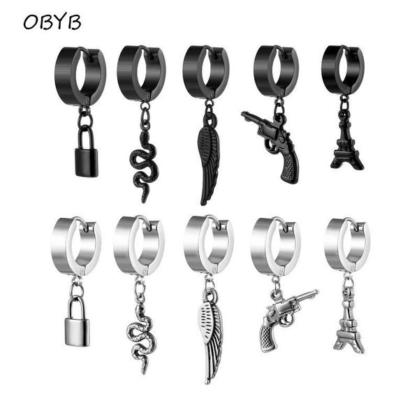 hoop & huggie stainless steel feather snake earrings for women men rock hip hop punk body jewelry accessories personality, Golden;silver
hoop & huggie stainless steel feather snake earrings for women men rock hip hop punk body jewelry accessories personality, Golden;silver