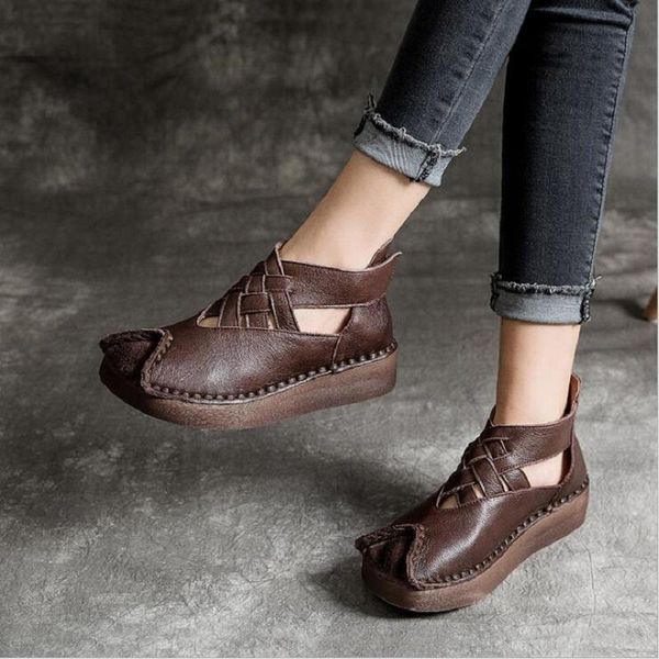 dress shoes summer retro china style genuine leather platform sewing cross-tied vamp women sandals slip-on lady 20210510, Black
dress shoes summer retro china style genuine leather platform sewing cross-tied vamp women sandals slip-on lady 20210510, Black