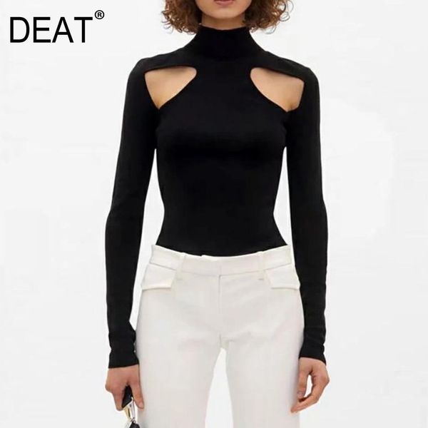 turtleneck long sleeve solid black hollow out korea fashion bottom mall goth y2k clothes sweater women spring gx645 210421, White;black
turtleneck long sleeve solid black hollow out korea fashion bottom mall goth y2k clothes sweater women spring gx645 210421, White;black