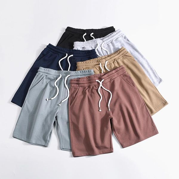 solid color terry cloth cotton shorts men casual summer short sport homme loose drawstring sweatpants bodybuilding elastic waist men's, White;black 
solid color terry cloth cotton shorts men casual summer short sport homme loose drawstring sweatpants bodybuilding elastic waist men's, White;black
