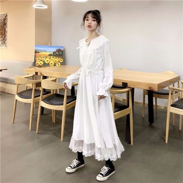 autumn women lace solid fairy dress female french retro style long sleeve elegant party dresses vestidos 210519, Black;gray
autumn women lace solid fairy dress female french retro style long sleeve elegant party dresses vestidos 210519, Black;gray