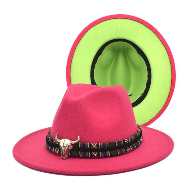 wide brim hats autumn and winter two-color woolen fedoras hat female bull head accessories double-sided color jazz man felt, Blue;gray
wide brim hats autumn and winter two-color woolen fedoras hat female bull head accessories double-sided color jazz man felt, Blue;gray