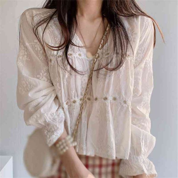 chic hollow v-neck blouse korean fashion flower blouses women spring autumn long sleeve shirt 210401, White
chic hollow v-neck blouse korean fashion flower blouses women spring autumn long sleeve shirt 210401, White